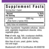 Bluebonnet L-Lysine - 1000 mg - Haz Tu Pedido