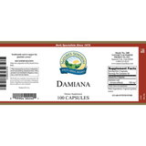 Nature's Sunshine Damiana - 100 Cápsulas - Haz Tu Pedido