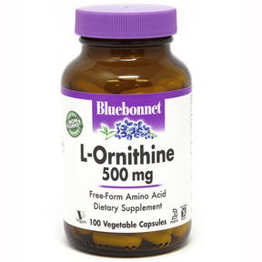 Bluebonnet L-Ornithine - 500 mg - Vegetable Capsules - Haz Tu Pedido
