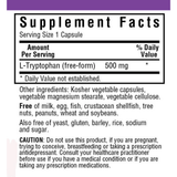 Bluebonnet L-Tryptophan - 500 mg - Vegetable Capsules - Haz Tu Pedido