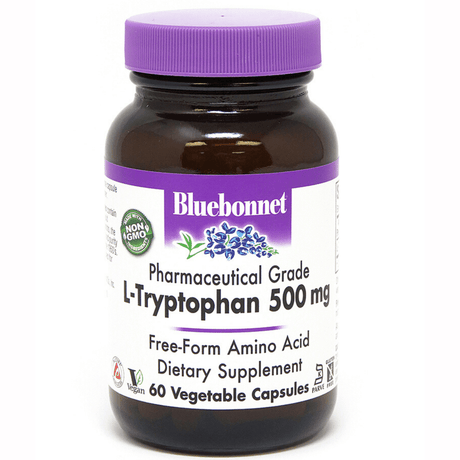 Bluebonnet L-Tryptophan - 500 mg - Vegetable Capsules - Haz Tu Pedido
