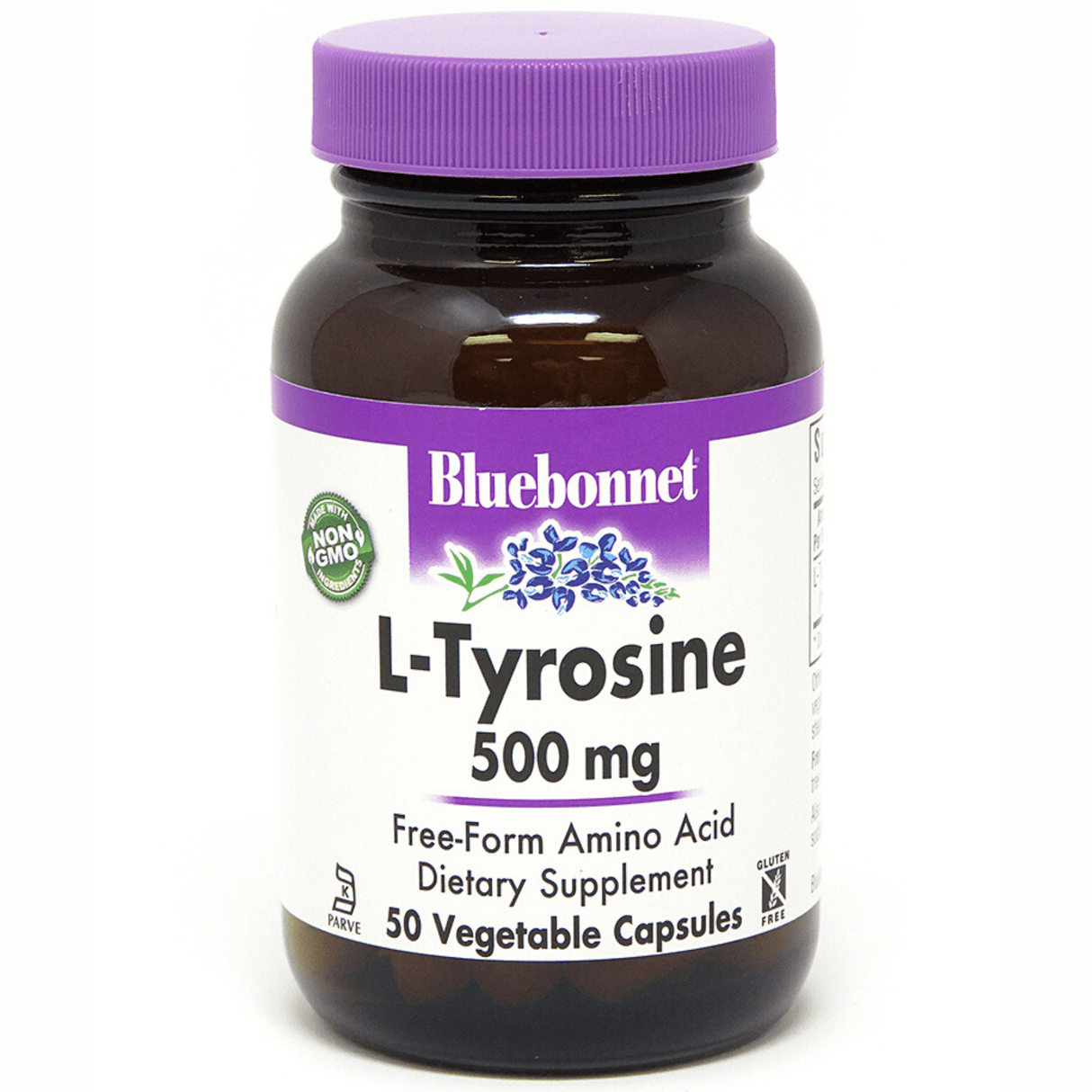 Bluebonnet L-Tyrosine - 500 mg - Vegetable Capsules - Haz Tu Pedido