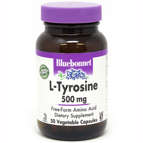 Bluebonnet L-Tyrosine - 500 mg - Vegetable Capsules - Haz Tu Pedido