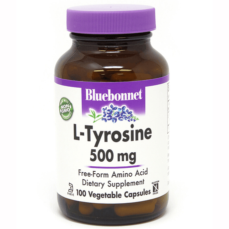 Bluebonnet L-Tyrosine - 500 mg - Vegetable Capsules - Haz Tu Pedido