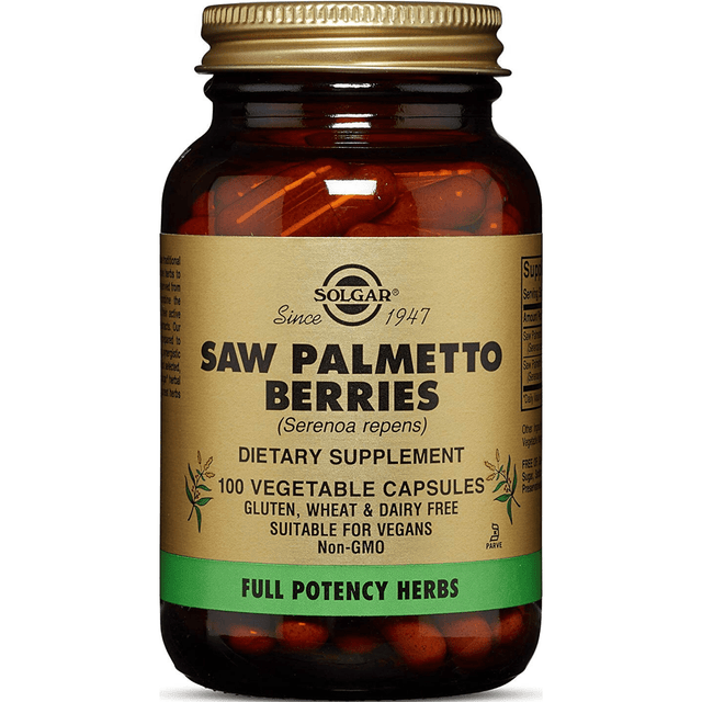Solgar Saw Palmetto Berries - 100 Cápsulas De Origen Vegetal - Haz Tu Pedido
