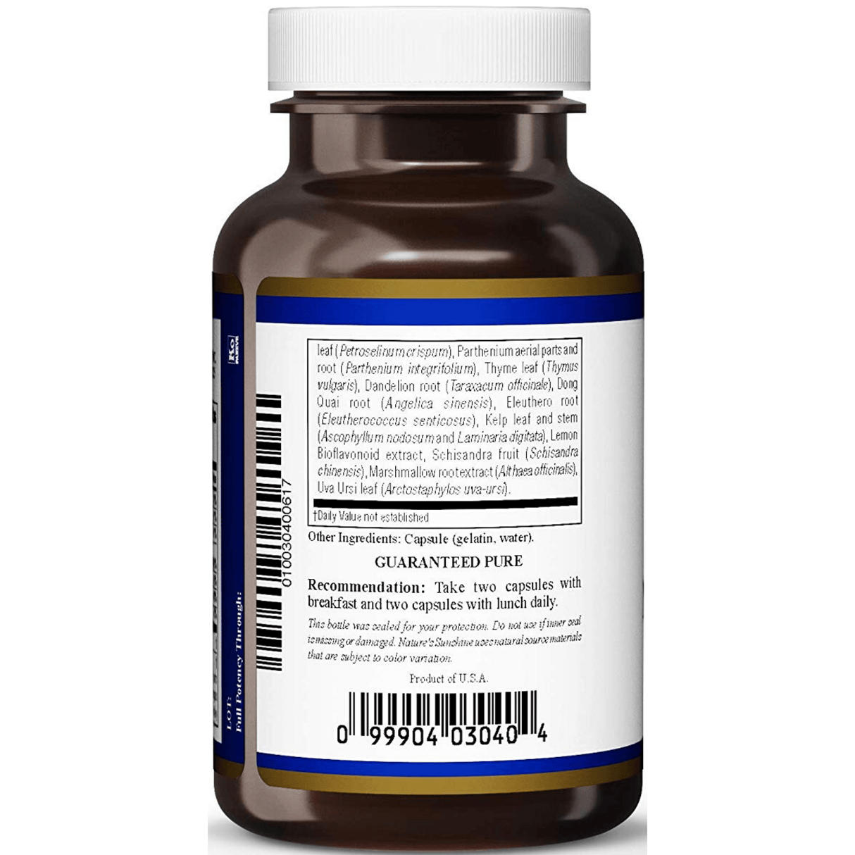 Nature's Sunshine Master Gland Formula - 120 Cápsulas - Haz Tu Pedido