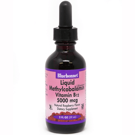 Bluebonnet Liquid CellularActive Methylcobalamin Vitamin B12 - 5000 mcg - Frambuesa - 59 ml - Haz Tu Pedido