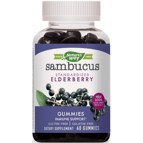 Natures Way Sambucus Gummies - Saúco Negro - 60 Gomitas - Haz Tu Pedido