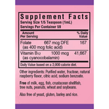 Bluebonnet Liquid Vitamin B12 & Folic Acid - Frambuesa - 59 ml - Haz Tu Pedido