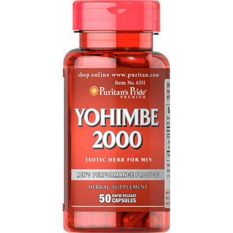 Puritans Pride Yohimbe 2000 mg - 50 Cápsulas - Haz Tu Pedido