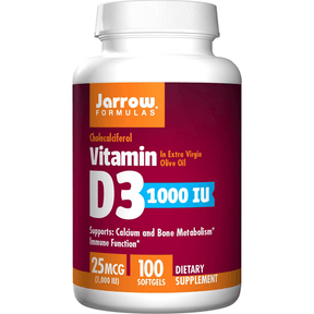 Jarrow Formulas Vitamin D3 1000 IU - Cápsulas Blandas - Haz Tu Pedido