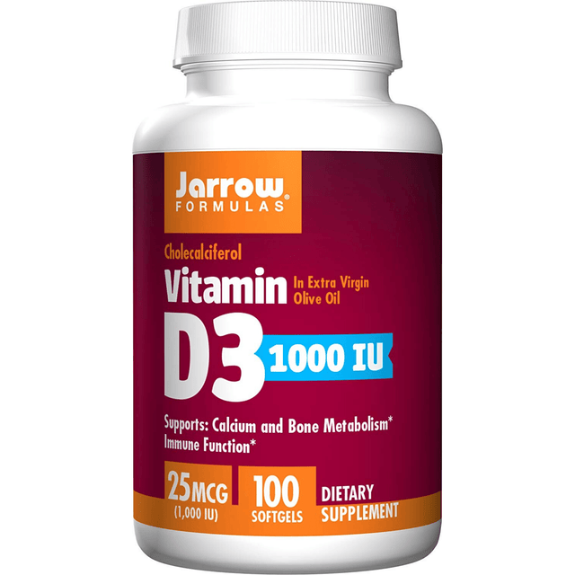 Jarrow Formulas Vitamin D3 1000 IU - Cápsulas Blandas - Haz Tu Pedido