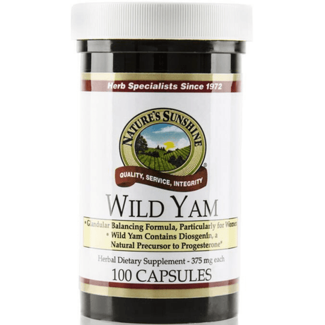 Nature's Sunshine Wild Yam - 100 Cápsulas - Haz Tu Pedido