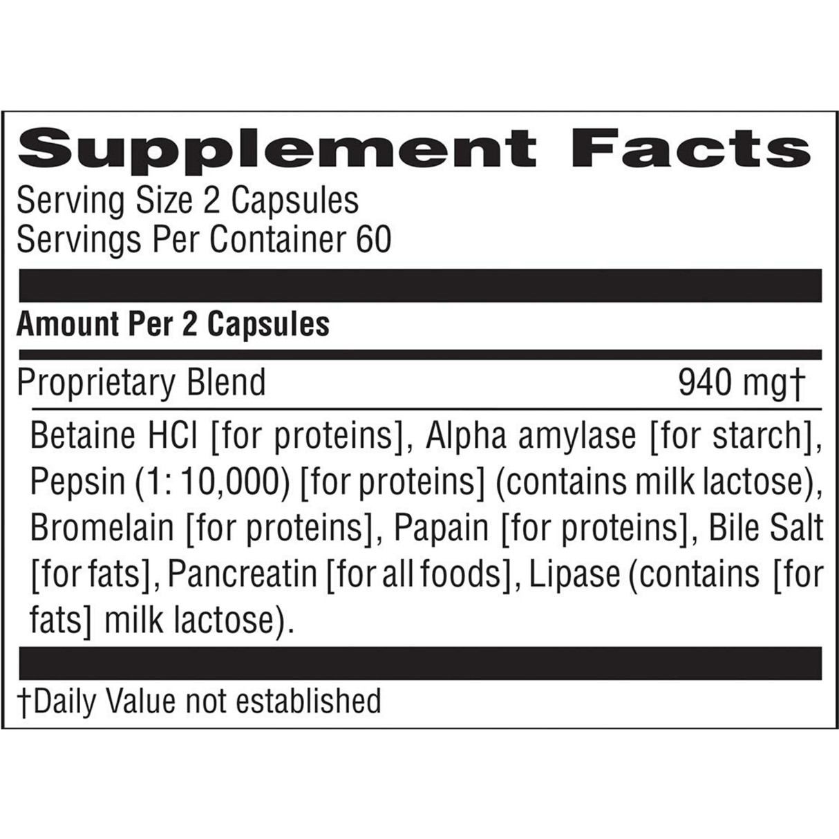 Nature's Sunshine Food Enzymes - 120 Cápsulas - Haz Tu Pedido