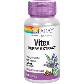 Solaray Vitex Berry Extract - 60 Capsulas De Origen Vegetal - Haz Tu Pedido