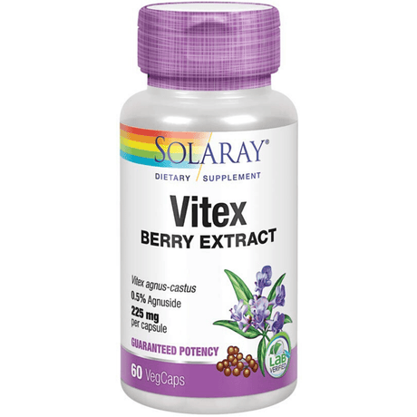 Solaray Vitex Berry Extract - 60 Capsulas De Origen Vegetal - Haz Tu Pedido