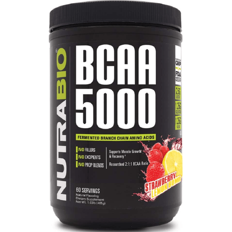 NutraBio BCAA 5000 - 60 Servicios - Haz Tu Pedido