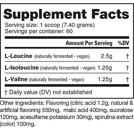 NutraBio BCAA 5000 - 60 Servicios - Haz Tu Pedido