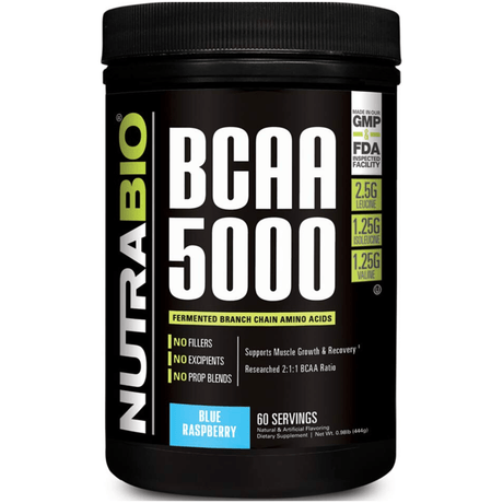 NutraBio BCAA 5000 - 60 Servicios - Haz Tu Pedido