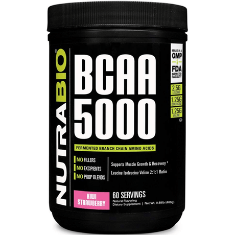 NutraBio BCAA 5000 - 60 Servicios - Haz Tu Pedido