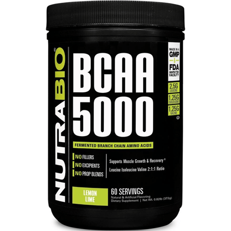 NutraBio BCAA 5000 - 60 Servicios - Haz Tu Pedido
