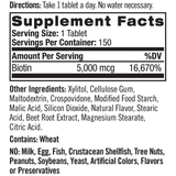 Natrol Biotin Fast Dissolve 5.000 mcg - Strawberry - Tablets - Haz Tu Pedido