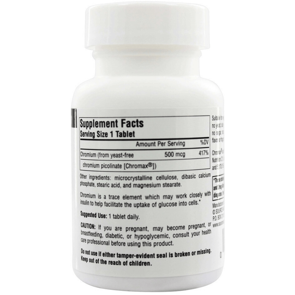 Source Naturals Ultra Chromium Picolinate 500™ - Tablets - Haz Tu Pedido