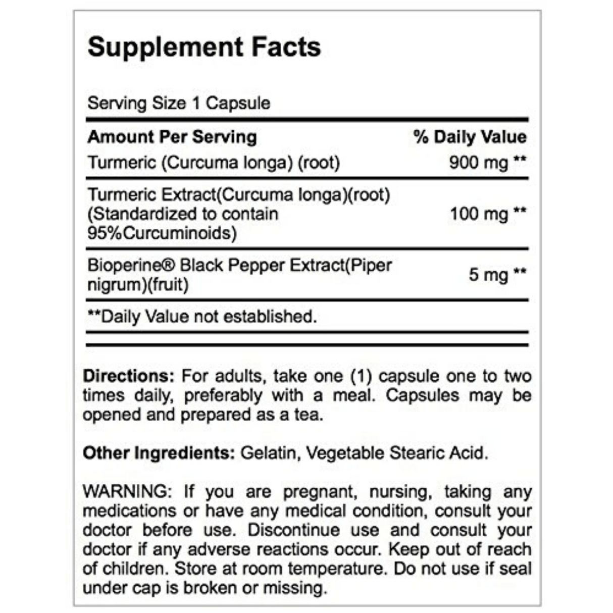 Cúrcuma - 1000 mg - Haz Tu Pedido