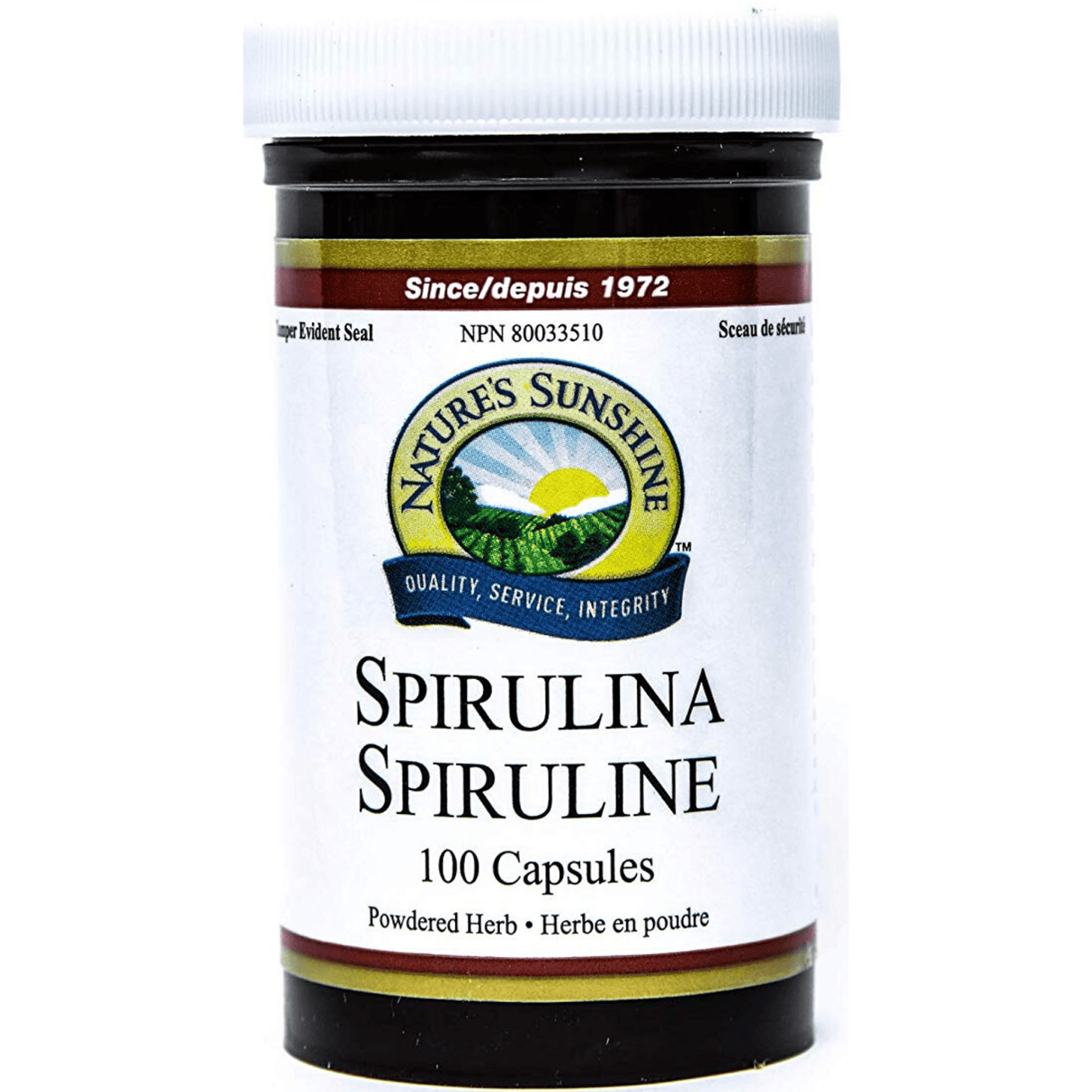 Nature's Sunshine Spiruline - 100 Cápsulas - Haz Tu Pedido