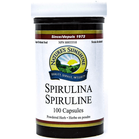 Nature's Sunshine Spiruline - 100 Cápsulas - Haz Tu Pedido