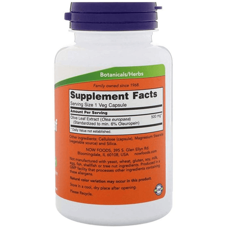NOW Foods Olive Leaf Extract 500 mg - Haz Tu Pedido