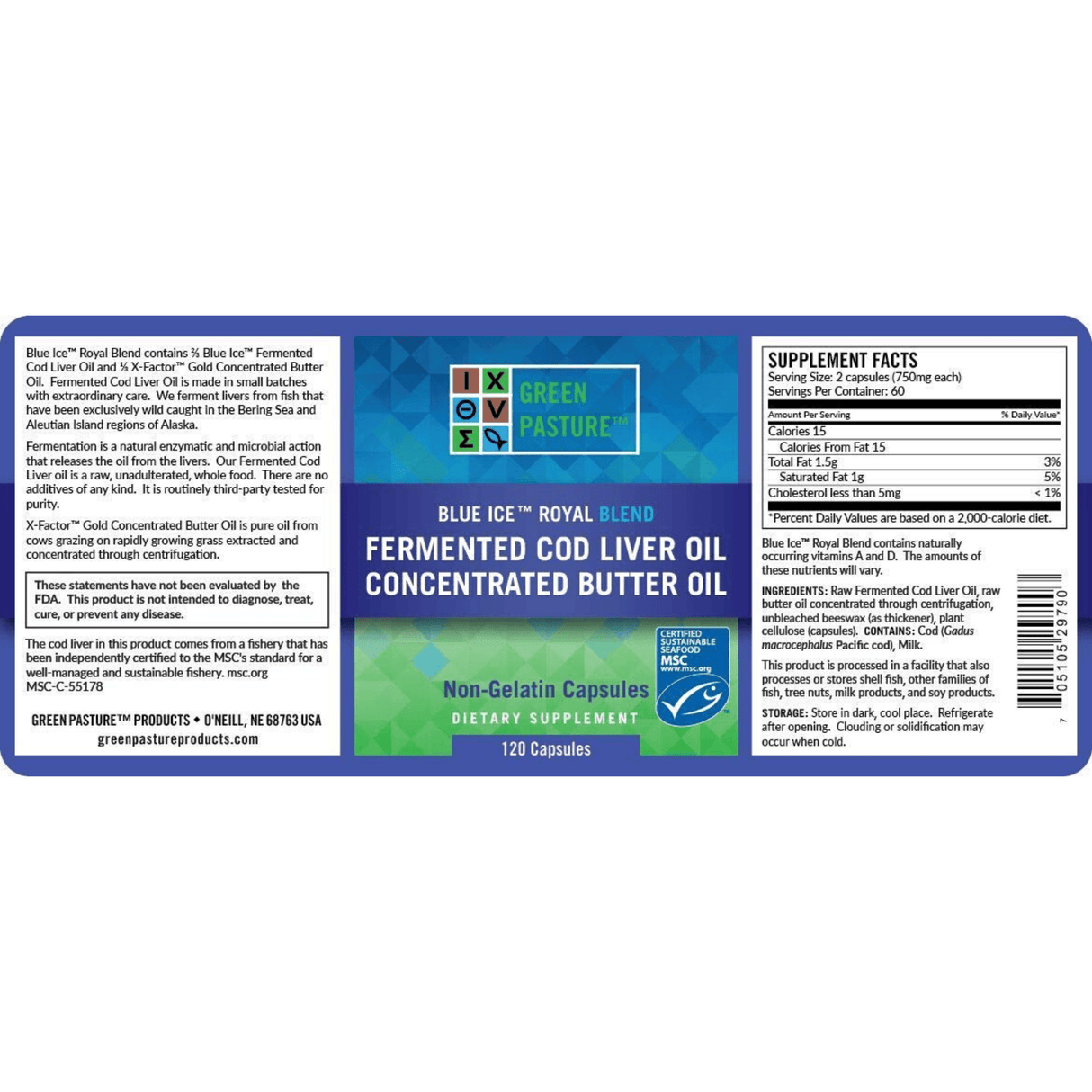 Green Pasture Fermented Cod Liver Oil - Haz Tu Pedido