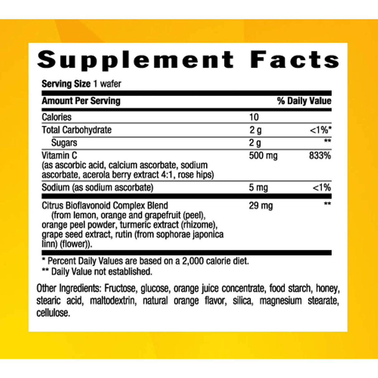 Country Life Vitamin C 500 mg - Naranja - 90 Obleas - Haz Tu Pedido