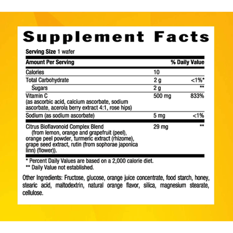 Country Life Vitamin C 500 mg - Naranja - 90 Obleas - Haz Tu Pedido