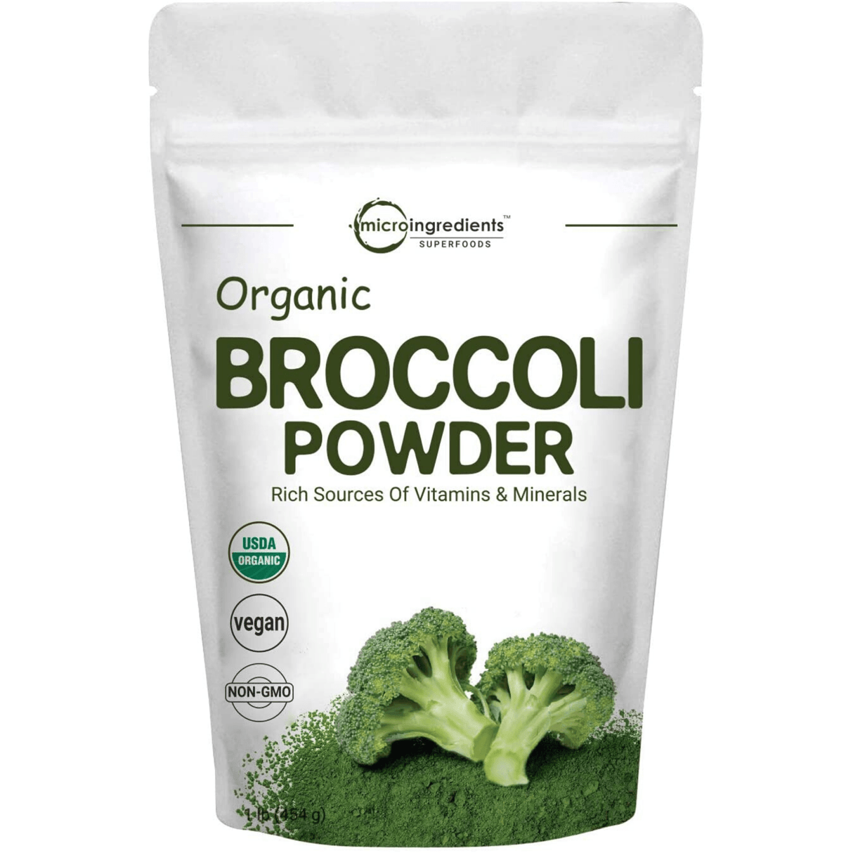 Micro Ingredients Broccoli Powder - 454 g - Haz Tu Pedido