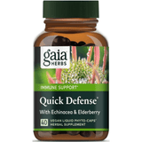 Gaia Herbs Quick Defense with Echinacea and Elderberry - Vegan Liquid PhytoCaps - Haz Tu Pedido