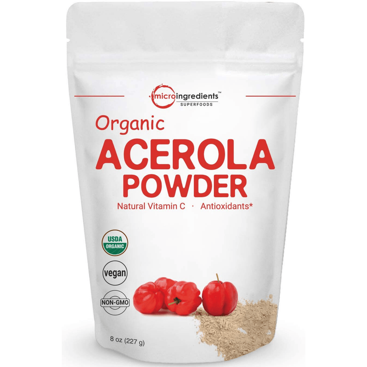 Micro Ingredients Acerola Powder - 227 g - Haz Tu Pedido