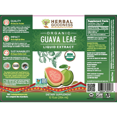 Herbal Goodness Guava Leaf Liquid Extract - 354 ml - Haz Tu Pedido