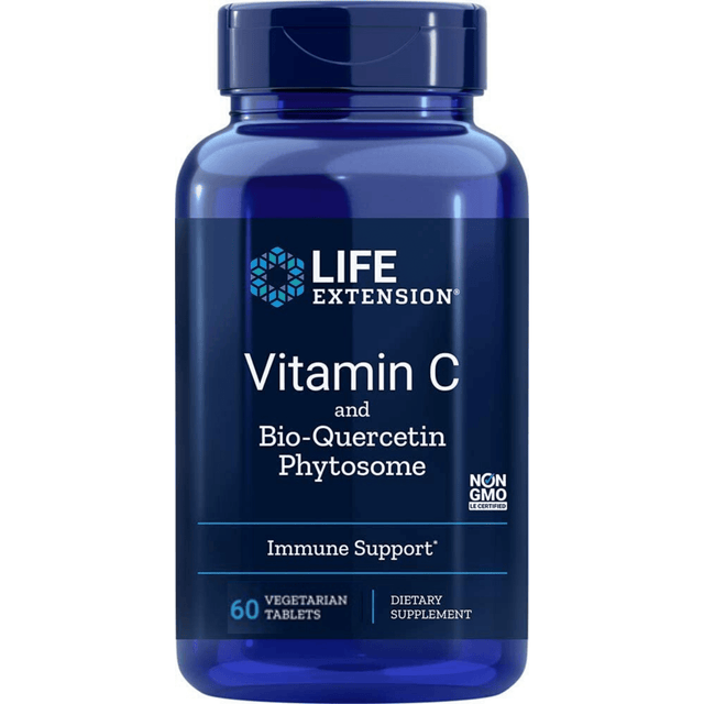 Life Extension Vitamin C with Bio-Quercetin Phytosome - Vegetarian Tablets - Haz Tu Pedido