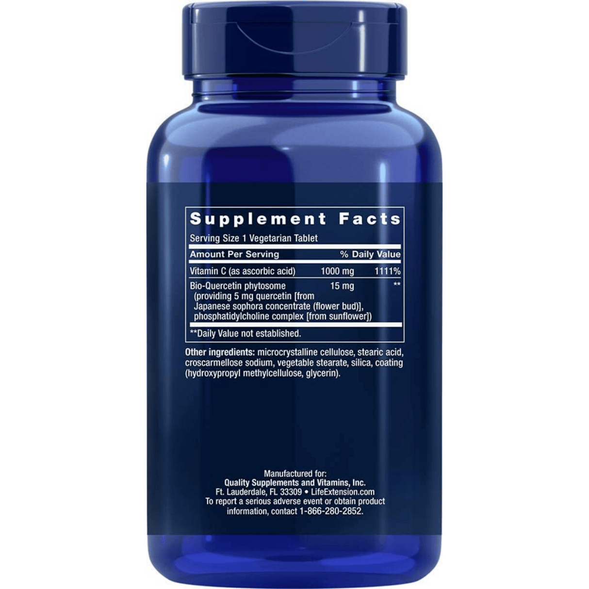 Life Extension Vitamin C with Bio-Quercetin Phytosome - Vegetarian Tablets - Haz Tu Pedido