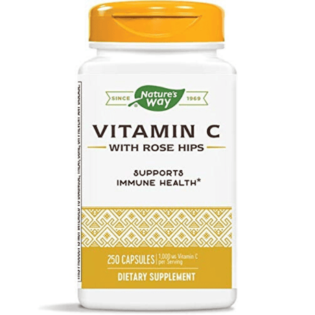 Natures Way Vitamin C with Rose Hips - 100 Cápsulas - Haz Tu Pedido