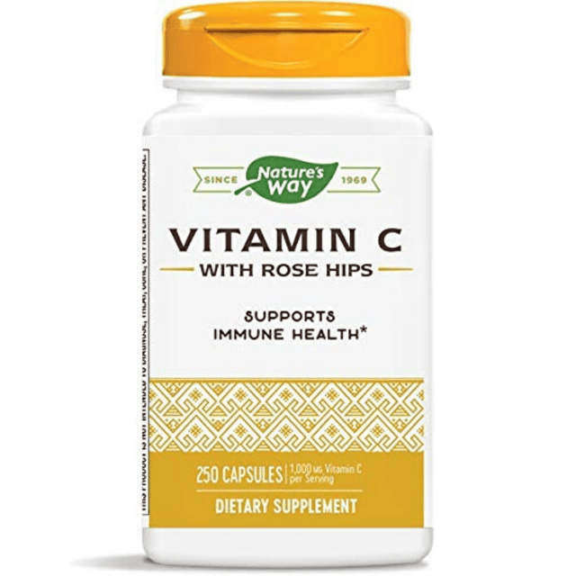 Natures Way Vitamin C with Rose Hips - 100 Cápsulas - Haz Tu Pedido