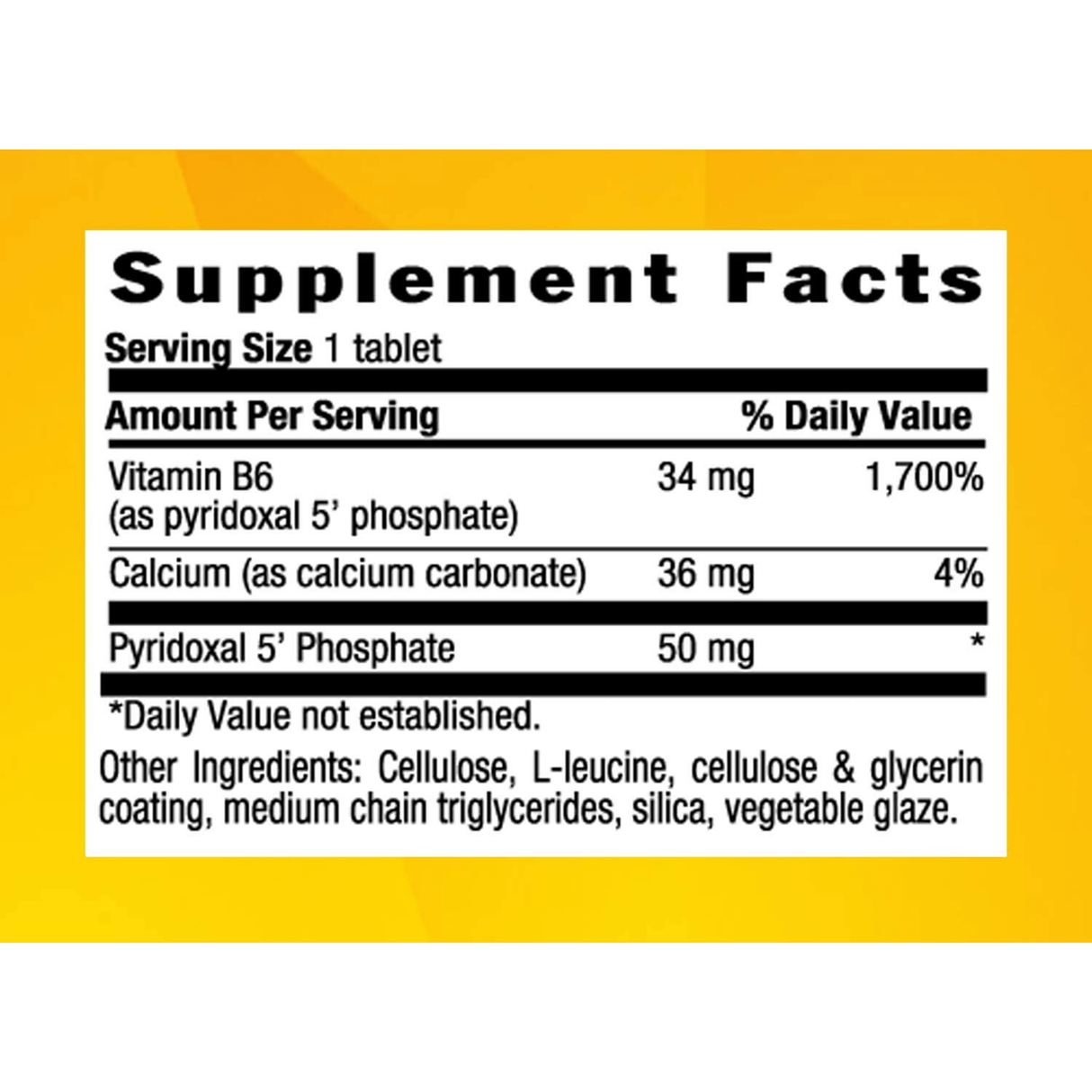 Country Life P5P (Pyridoxal 5 Phosphate) - 100 Tabletas - Haz Tu Pedido