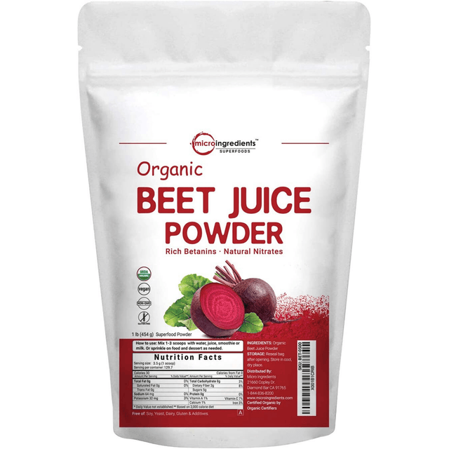 Micro Ingredients Organic Red Beet Juice Powder - 1 lb - Haz Tu Pedido
