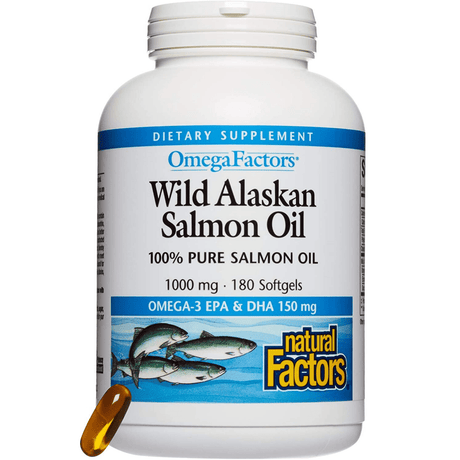 Natural Factors Wild Alaskan Salmon Oil - Softgels - Haz Tu Pedido