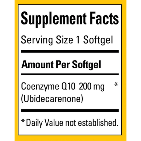 Nature Made CoQ10 200 mg - Haz Tu Pedido
