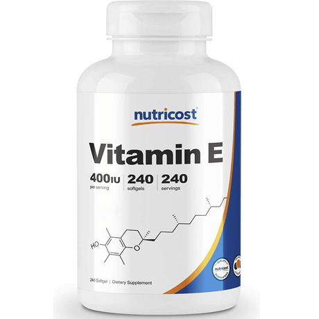 Nutricost Vitamin E 400 IU - 240 Cápsulas Blandas - Haz Tu Pedido