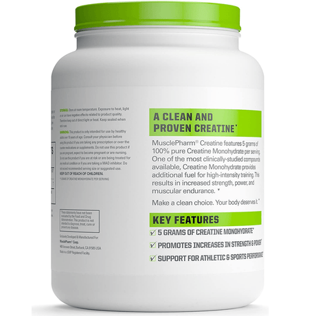 MusclePharm Creatine - Sin Sabor - Powder - Haz Tu Pedido
