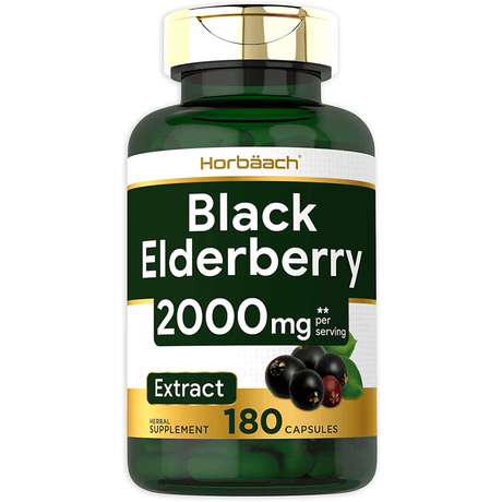 Horbaach Black Elderberry 2000mg - 180 Cápsulas - Haz Tu Pedido