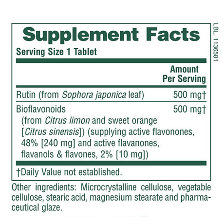 Natures Plus Biorutin 1000mg - 90 Tabletas - Haz Tu Pedido